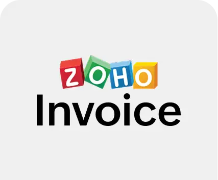Zoho Invoice & Zoho finance products family logo